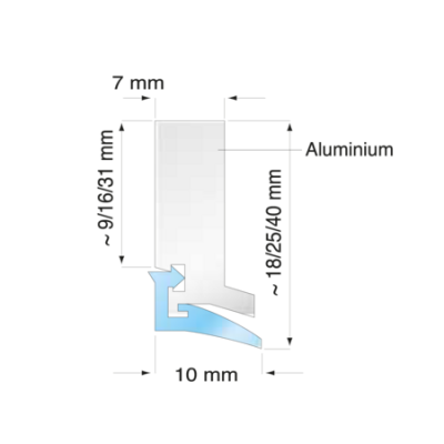 Raclor pentru ghidaje E-BAS25